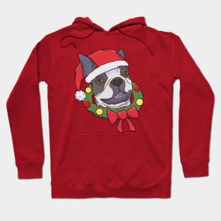 Boston Terrier Christmas Hoodie